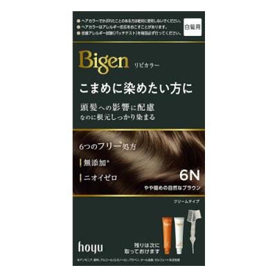 ビゲン リピカラー 白髪用 6N やや暗めの自然なブラウン