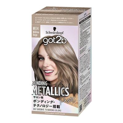 シュワルツコフ got2b ゴットゥービー ボンディング・メタリックス ヘアカラー M04ミルクティーベージュ