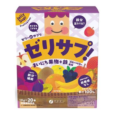 ファイン ゼリーdeサプリ ゼリサプ! まいにち果物+鉄