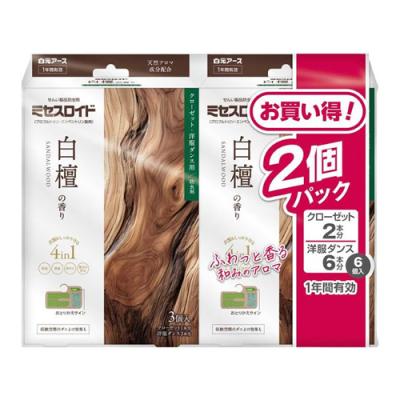 ミセスロイド クローゼット・洋服ダンス用 白檀の香り 1年防虫