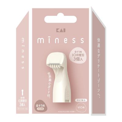 貝印 miness マイネス シェーバー 替刃 全そり用 IO用 デリケートゾーン 