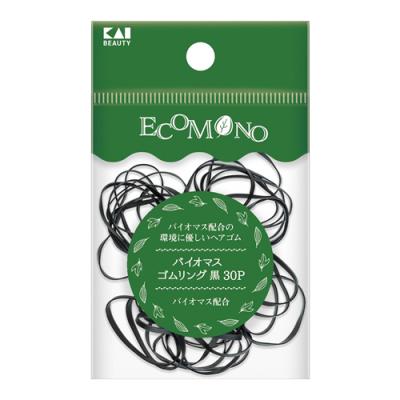 貝印 ヘアゴム ECOMONO バイオマスゴムリング 