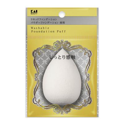 貝印 汚れが落ちやすいパフ 3Dしずく型 