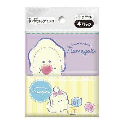 水に流せるティシュ ミニポケットティッシュ つぶらな瞳のなまがき
