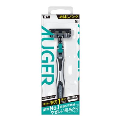 貝印 AUGER お試しパック ホルダー + 替刃1個 