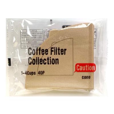 カナエ紙工 コーヒーフィルター 無漂白 円すい 