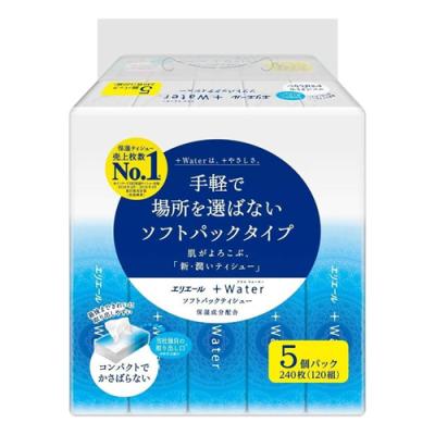 エリエール +Water プラスウォーター ソフトパックティシュー