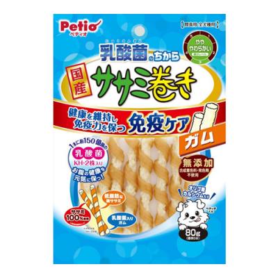 ペティオ 犬用おやつ 乳酸菌のちから ササミ巻き ガム