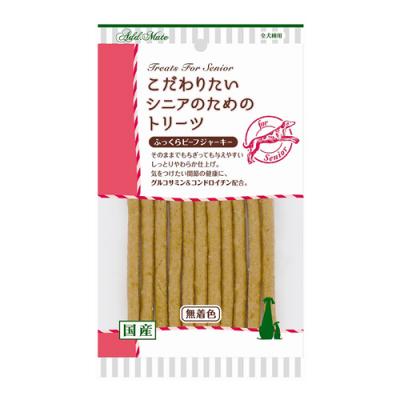 アドメイト 犬用 こだわりたいシニアのためのトリーツ ふっくらビーフジャーキー