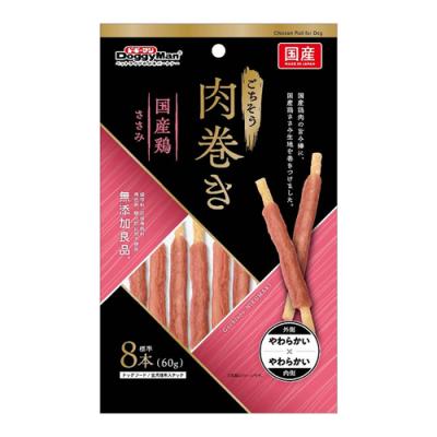 ドギーマン 犬用おやつ 無添加良品 ごちそう肉巻き 国産鶏ささみ