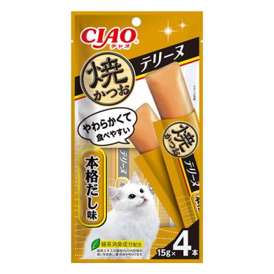 いなば 猫用 CIAOチャオ焼かつおテリーヌ 本格だし味