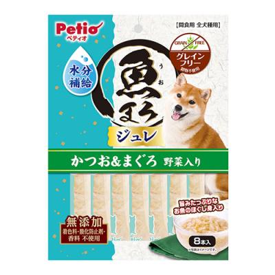ペティオ 魚まろ わんちゃんの 水分補給ジュレスティック かつお&まぐろ野菜入り