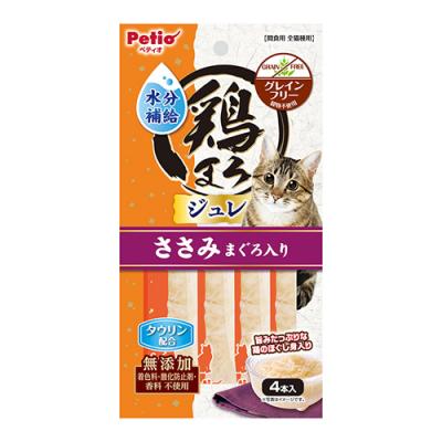ペティオ 鶏まろ ねこちゃんの 水分補給ジュレスティック ささみまぐろ入り