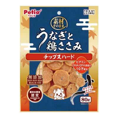 ペティオ 犬用おやつ 素材そのまま うなぎと鶏ささみ チップスハード
