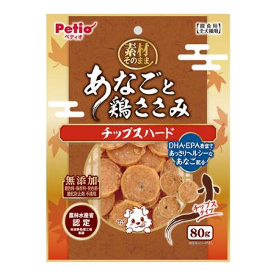 ペティオ 犬用おやつ 素材そのまま あなごと鶏ささみ チップスハード