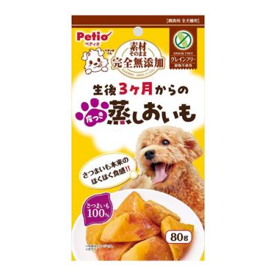 ペティオ 犬用 素材そのまま 完全無添加 生後3ヶ月からの皮つき蒸しおいも