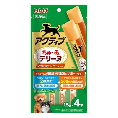 いなば 犬用 アクティブちゅ～るテリーヌ(ちゅーるテリーヌ) とりささみビーフ入り