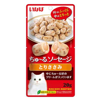 いなば 猫用おやつ ちゅ～るソーセージ(ちゅーるソーセージ) とりささみ