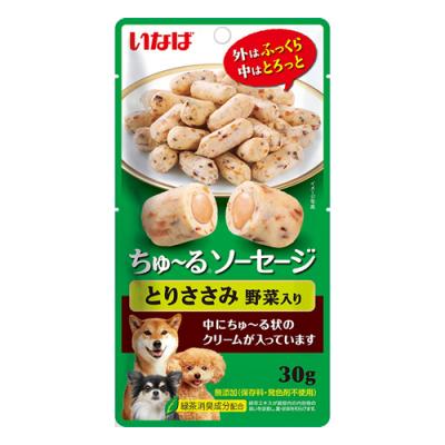 いなば 犬用おやつ ちゅ～るソーセージ(ちゅーるソーセージ) とりささみ野菜入り