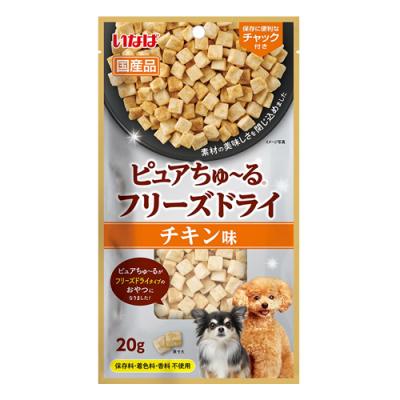 いなば 犬用おやつ ピュアちゅ～る(ピュアちゅーる) フリーズドライ チキン味