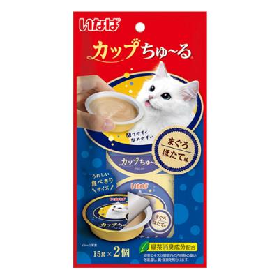 いなば 猫用 カップちゅ～る(カップちゅーる) まぐろ ほたて味