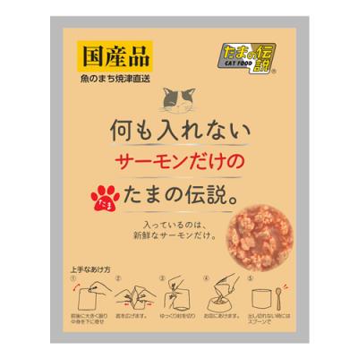 猫用パウチ 何も入れないサーモンだけのたまの伝説