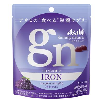 アサヒ グミナチュラ 鉄 グレープ味