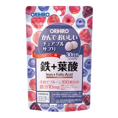 オリヒロ(ORIHIRO)かんでおいしいチュアブルサプリ 鉄 