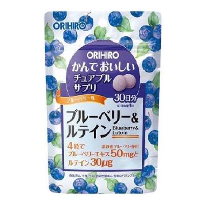 オリヒロ(ORIHIRO) かんでおいしいチュアブルサプリ ブルーベリー&ルテイン