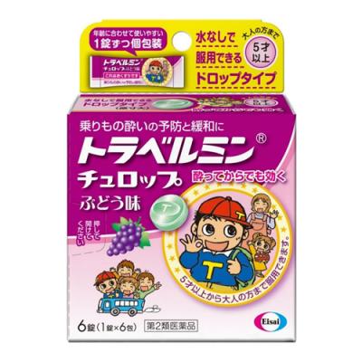 トラベルミンチュロップぶどう味 5才以上