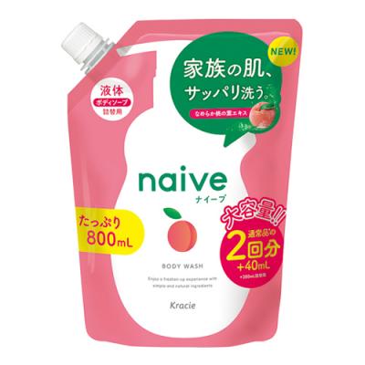 naive(ナイーブ) ボディソープ 液体 桃の葉エキス配合