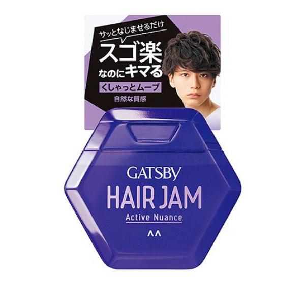 ●マンダム ギャツビー ヘアジャム アクティブニュアンス（mandom GATSBY HAIR JAM Active Nuance）●スゴ楽！技いらずでキマる×持続！ヘアジャムシリーズ。くしゃっとした