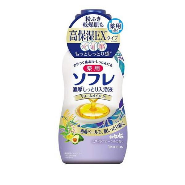 ●カサカサ肌をケアし、入浴後はしっとり感が続く、薬用入浴液。●ミルキーなやさしい香りが広がり、心地良いバスタイムをお届け。●生薬有効成分が入浴効果を高め、肌あれ、しっしんを和らげます。●クリームオイル