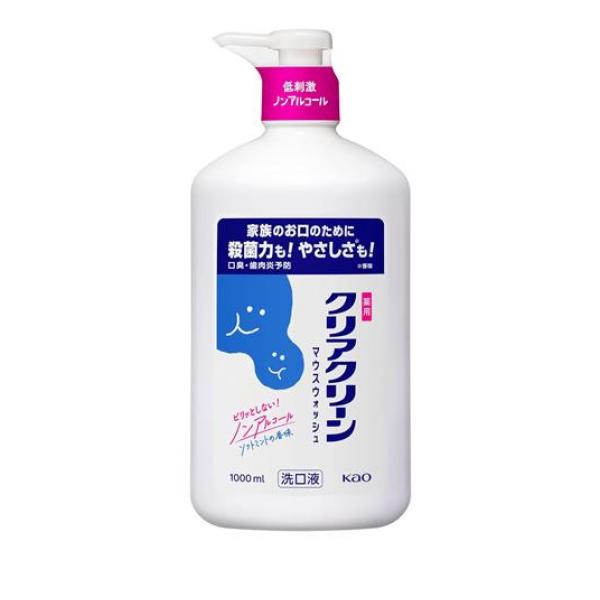●花王 薬用クリアクリーン マウスウォッシュ ソフトミントの香味●ピリッとしない！家族で使いやすいデンタルリンス。●低刺激のノンアルコールタイプ。刺激が苦手な方やお子さまにもおすすめ。●磨き残しリスク