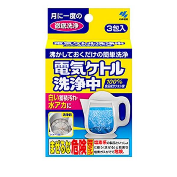 ●電気ケトル専用の洗浄剤です。●クエン酸がケトルに付いた白い蓄積・水アカ汚れを洗浄します。●月に一度の徹底洗浄。沸かしておくだけの簡単洗浄。