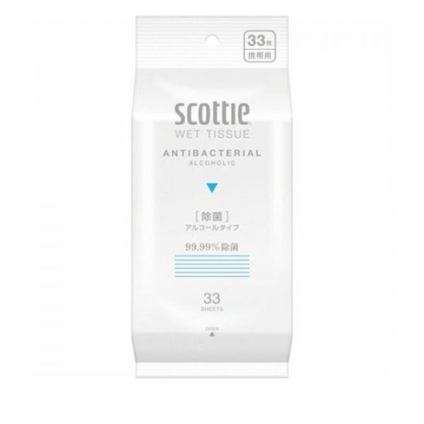 ●scottie（スコッティ）ウェットティシュー除菌アルコールタイプ●植物由来のアルコール配合でバイ菌を強力除菌。除菌性能テスト済み。●身近な物を99.99％除菌(※)。●ヒアルロン酸・尿素配合。●1