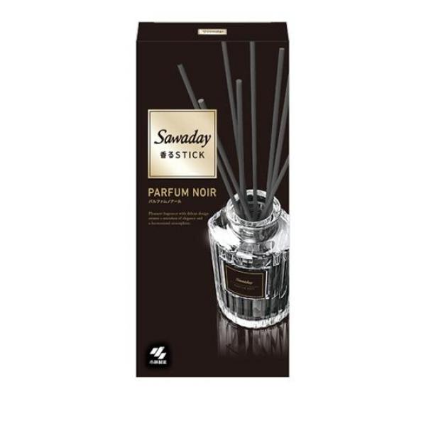 ●小林製薬 Sawaday 香るStick PARFUM NOIR（サワデー 香るスティック パルファム・ノアール）●厳選された濃密フレグランスオイルを配合。まるで本物の香水みたいな、高級感のある香り
