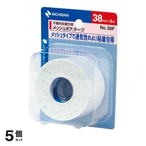 ●ニチバン 不織布粘着性包帯 メッシュポアテープ●1巻入り●メッシュタイプで通気性のよい粘着包帯●メッシュポア(R)テープは、通気性に富むメッシュ(網目)構造の不織布に、皮膚刺激の少ない粘着剤を塗布し