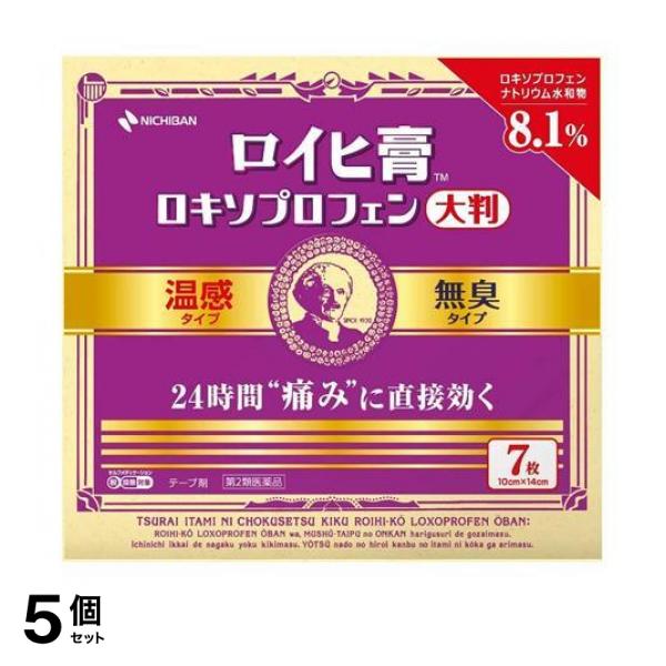 ●ロイヒ膏TMロキソプロフェンは、すぐれた鎮痛消炎効果をもつ「ロキソプロフェンナトリウム水和物」を8.1％配合した温感タイプのテープ剤です。●1日1回で痛みの芯まで直接浸透し、つらい患部の痛みに効きま