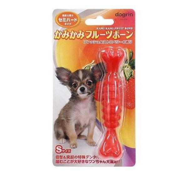 ●適度な硬さのセミハードタイプで、満足感のある噛み心地。●楽しく遊びながら口内のお掃除や歯茎を刺激してマッサージ効果も得られます。●おいしそうな香りがたまらない、ワンちゃんが喜ぶフルーツフレーバー。●