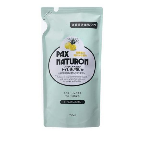 ●PAX NATURON(パックスナチュロン) トイレ洗い石けん 泡スプレー●植物性油脂を主原料としたトイレ用液体石鹸(せっけん)です。●アルカリ剤(炭酸塩)を配合。●飛び散りにくい泡スプレー式で、泡