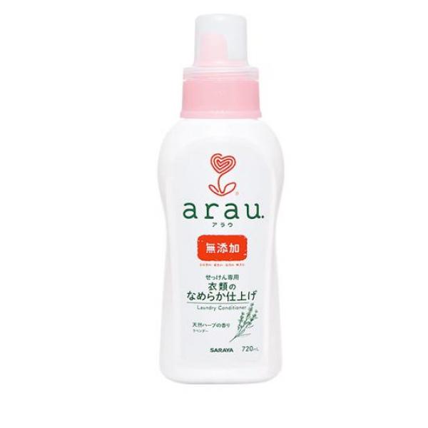 ●サラヤ arau.（アラウ）衣類のなめらか仕上げ●無添加と天然ハーブ配合の衣類のなめらか仕上げ剤です。●クエン酸のチカラでなめらかでやさしい仕上がりに。●衣類のふんわり感を保ちながら吸水性アップ。●