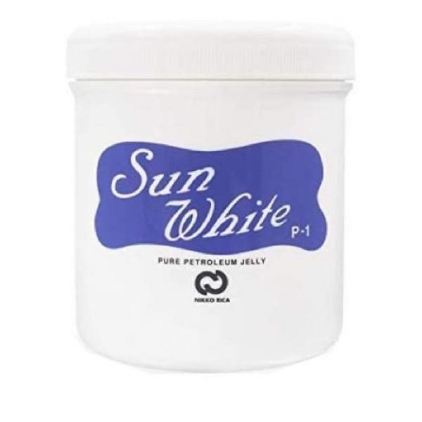 ●サンホワイトP-1（Sun White P-1 PURE PETROLEUM JELLY）●高品質の白色ワセリン100％です。●無添加（香料・着色料・保存料不使用）、無味、無臭です。●しっかりとした