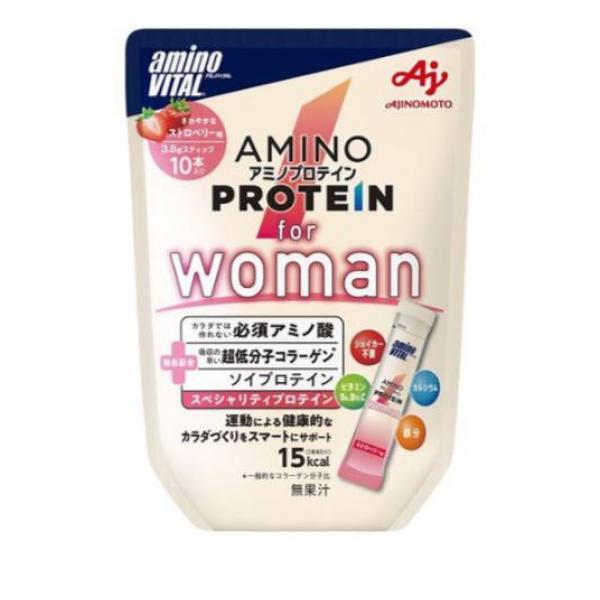 アミノバイタル アミノプロテイン for Woman ストロベリー味 3.8g× 10本入
