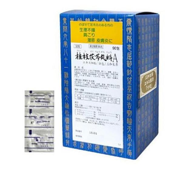 桂枝茯苓丸料Aエキス細粒「分包」三和生薬は，漢方処方「桂枝茯苓丸」の水製エキスを服用しやすい細粒の分包にしたものです。