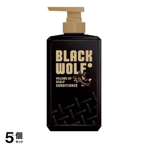 ●大正製薬 BLACK WOLF Volume Up Scalp Conditioner（ブラックウルフ ボリュームアップ スカルプ コンディショナー）●黒髪にハリ・コシを与え立ち上がる強さ！●ブラッ