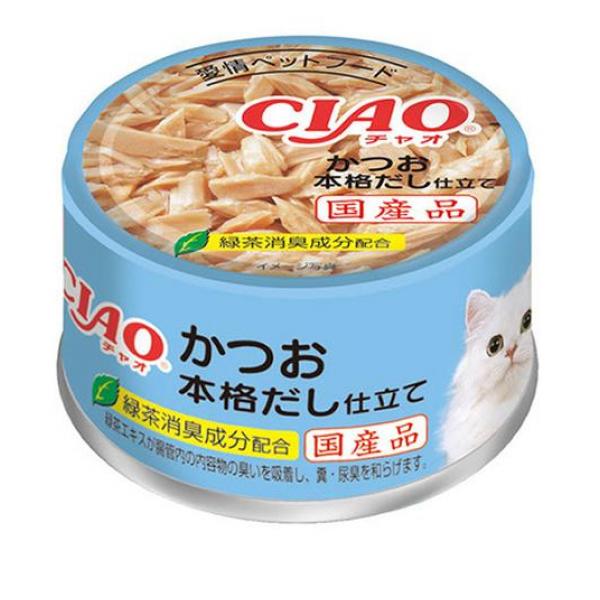 ●かつお白身がベースの人気シリーズ。●かつおの白身をだし風味に仕上げました。●緑茶消臭成分配合。●形状：ゼリー●賞味期限：3年●原産国：日本