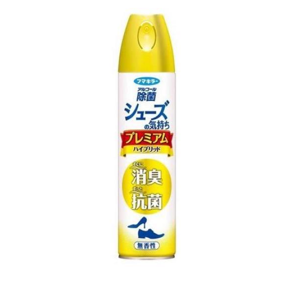 ●フマキラー アルコール除菌 シューズの気持ち プレミアムハイブリッド 無香性●除菌・抗菌成分を増量したプレミアム処方！足もとを瞬間消臭＆ずっとにおわない！●除菌力アップ！…除菌成分を従来品の3倍(※