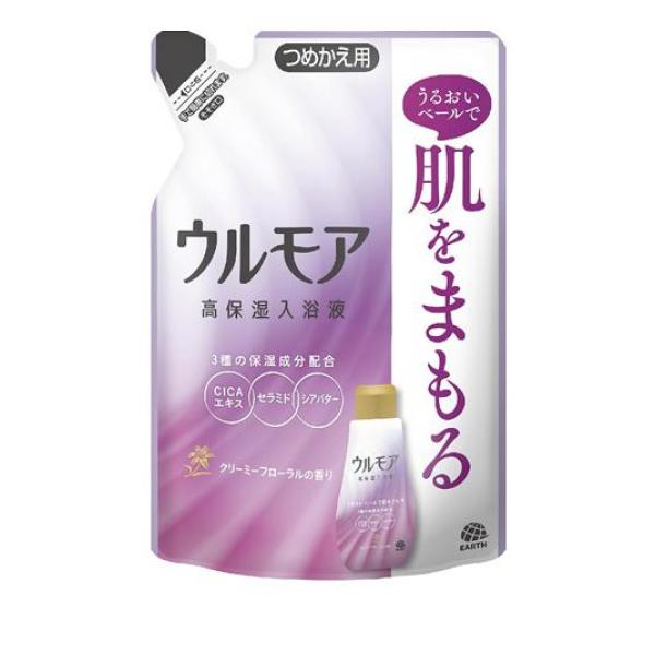 ●うるおいベールで肌をまもる 高保湿入浴液。●角層深くまで浸透する3種の保湿成分とうるおいベール成分が、肌をやさしく包みうるおいを閉じ込めます。●湯の色：乳白色（にごり）※アレルギーテスト・スティンギ