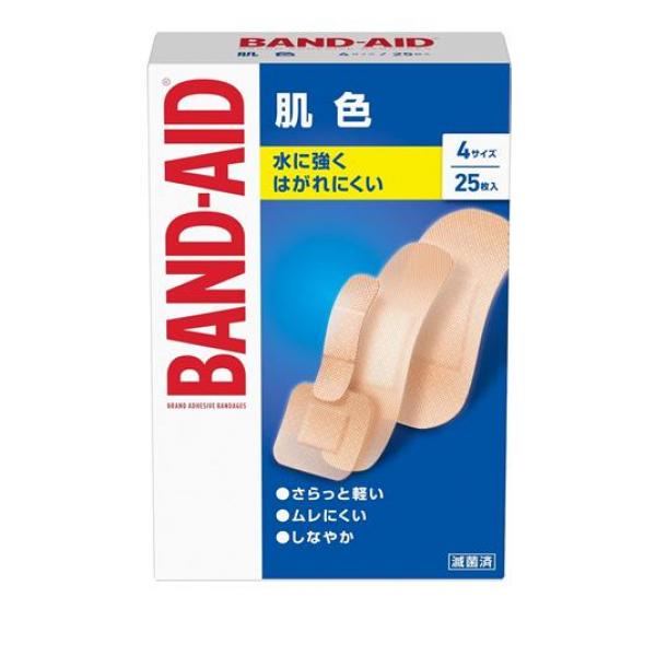 BAND-AID(バンドエイド) 肌色 4サイズ(M・ワイド・パッチ・SS) 25枚入